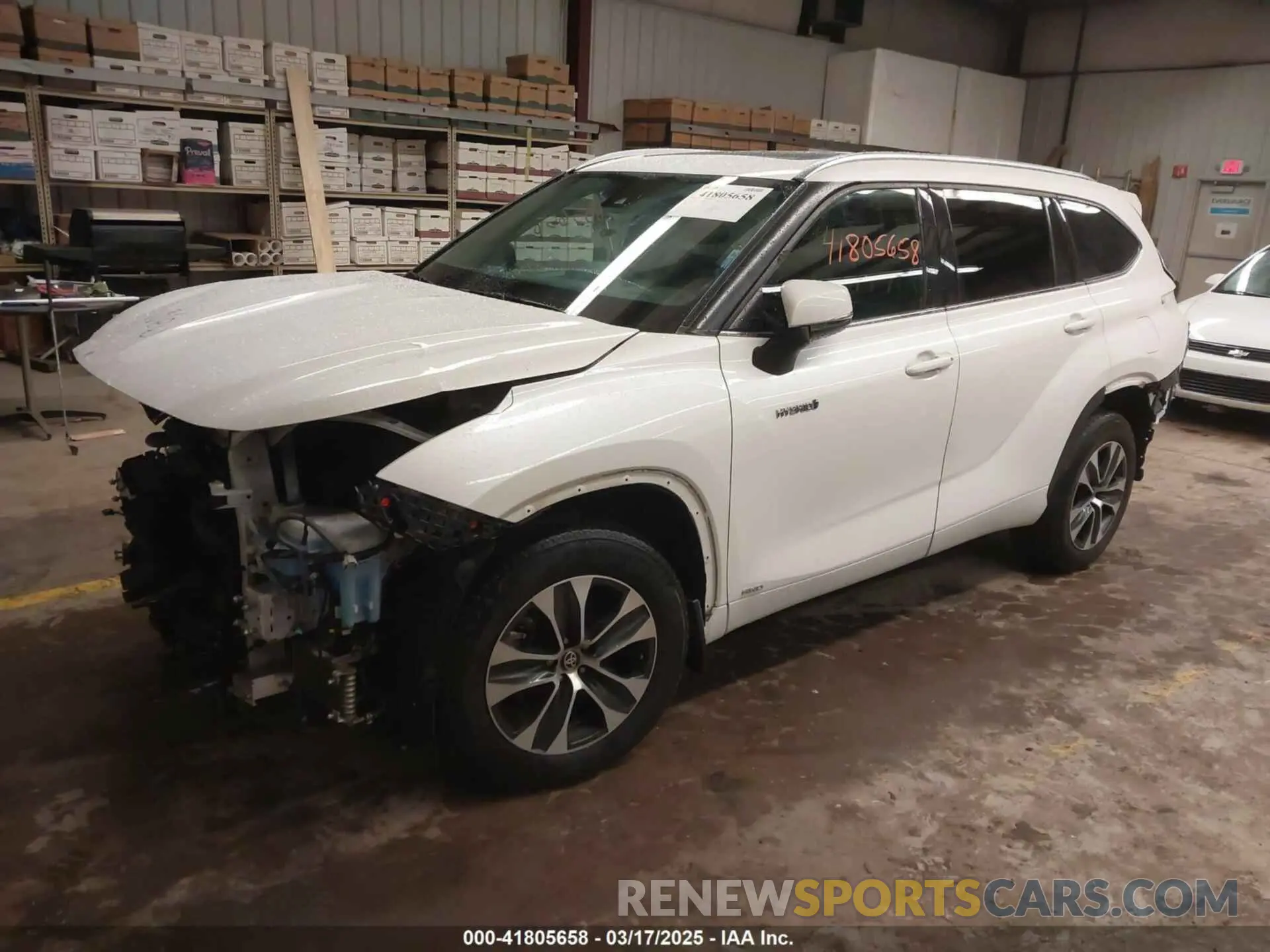2 Фотография поврежденного автомобиля 5TDGBRCH7MS024992 TOYOTA HIGHLANDER 2021