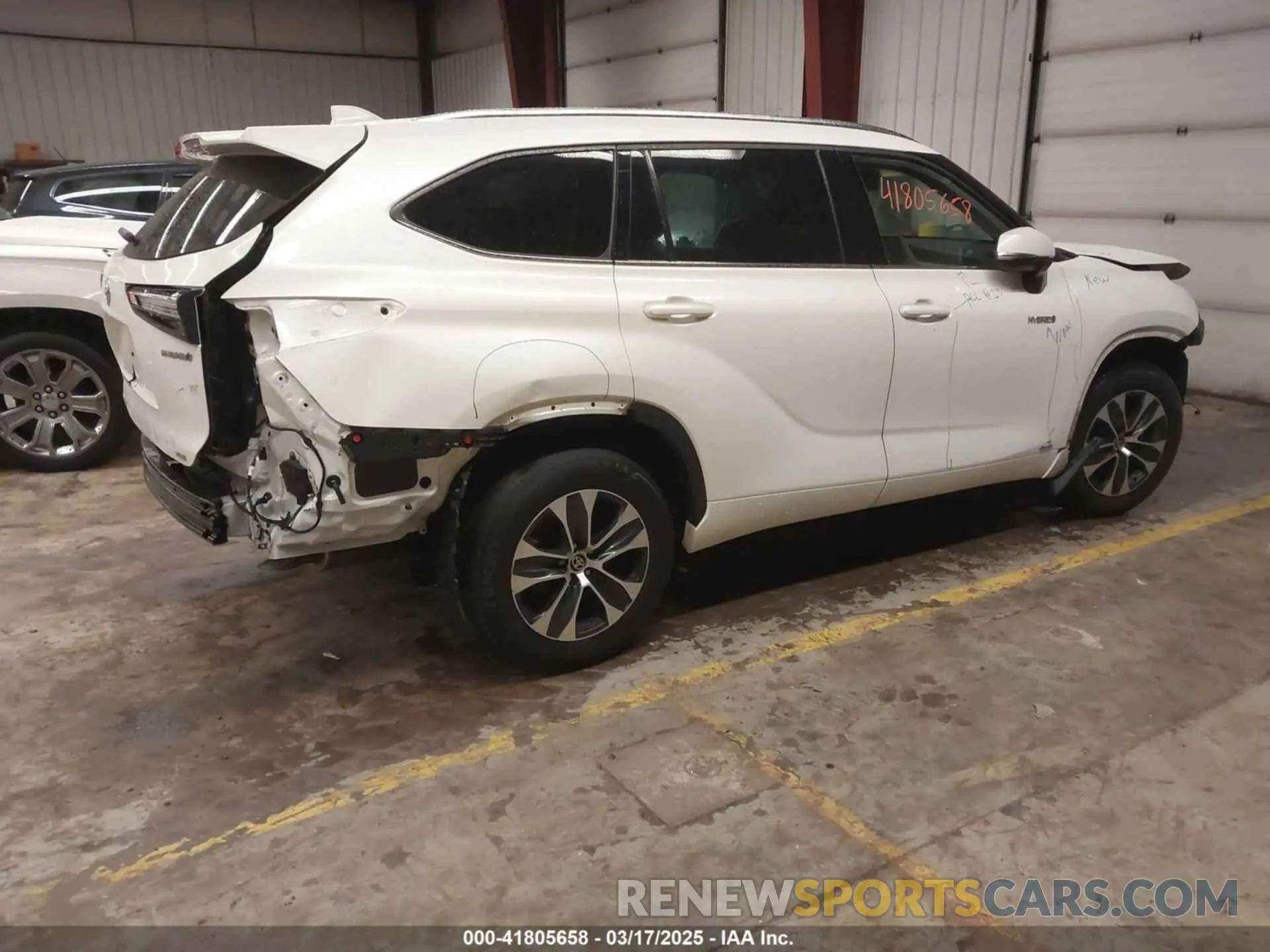 4 Фотография поврежденного автомобиля 5TDGBRCH7MS024992 TOYOTA HIGHLANDER 2021