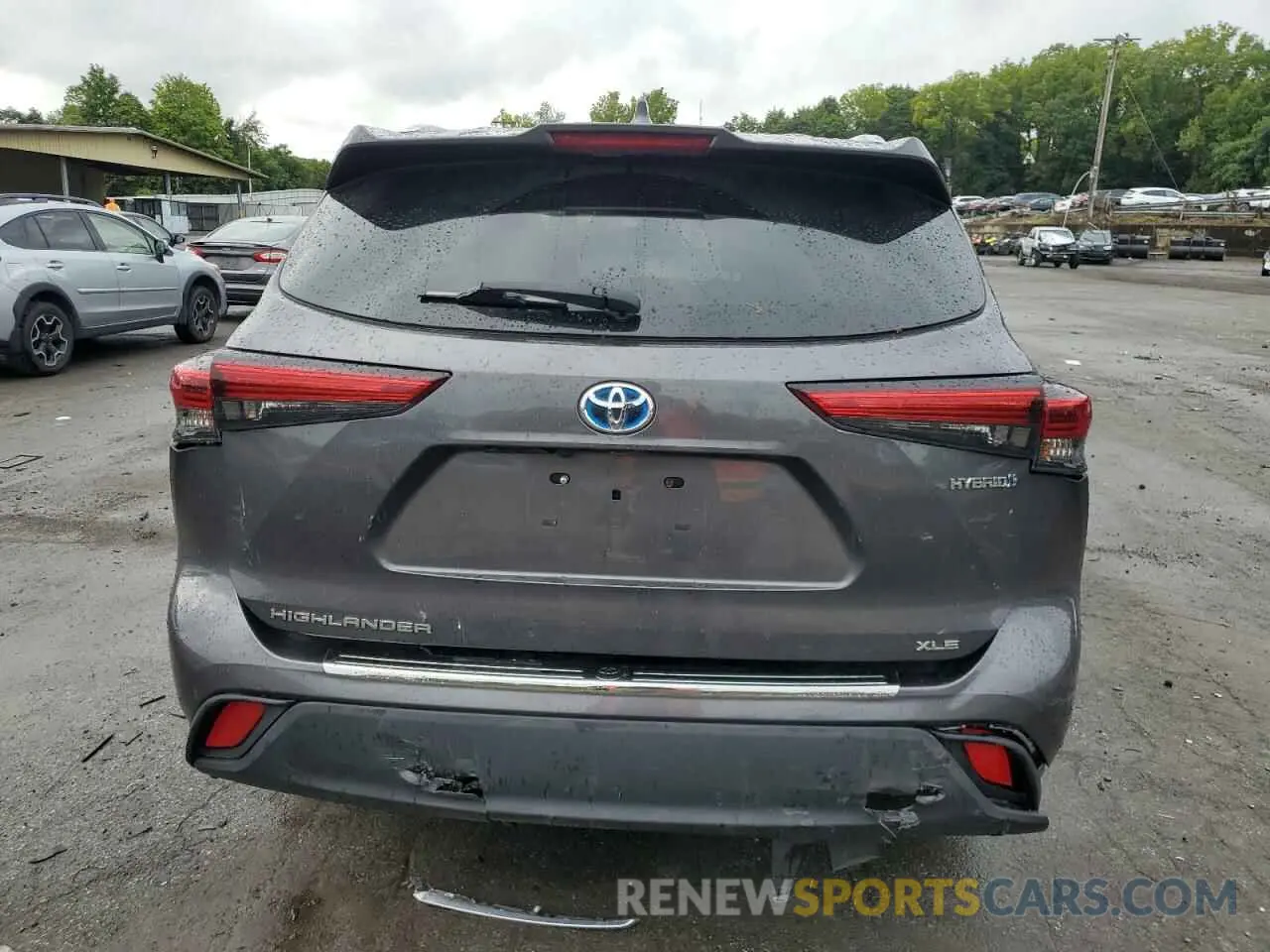 6 Photograph of a damaged car 5TDGBRCH7MS042487 TOYOTA HIGHLANDER 2021