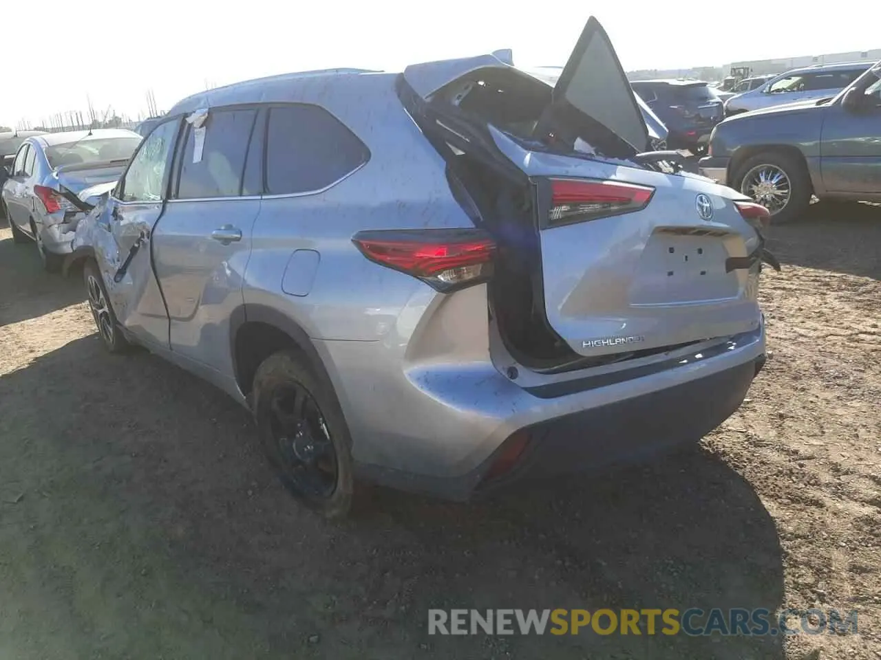 3 Фотография поврежденного автомобиля 5TDGZRAH2MS051368 TOYOTA HIGHLANDER 2021