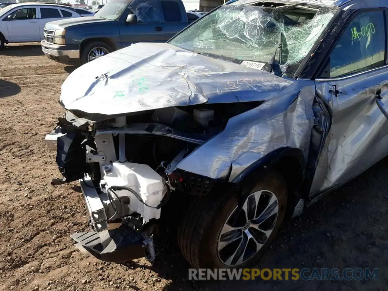9 Фотография поврежденного автомобиля 5TDGZRAH2MS051368 TOYOTA HIGHLANDER 2021
