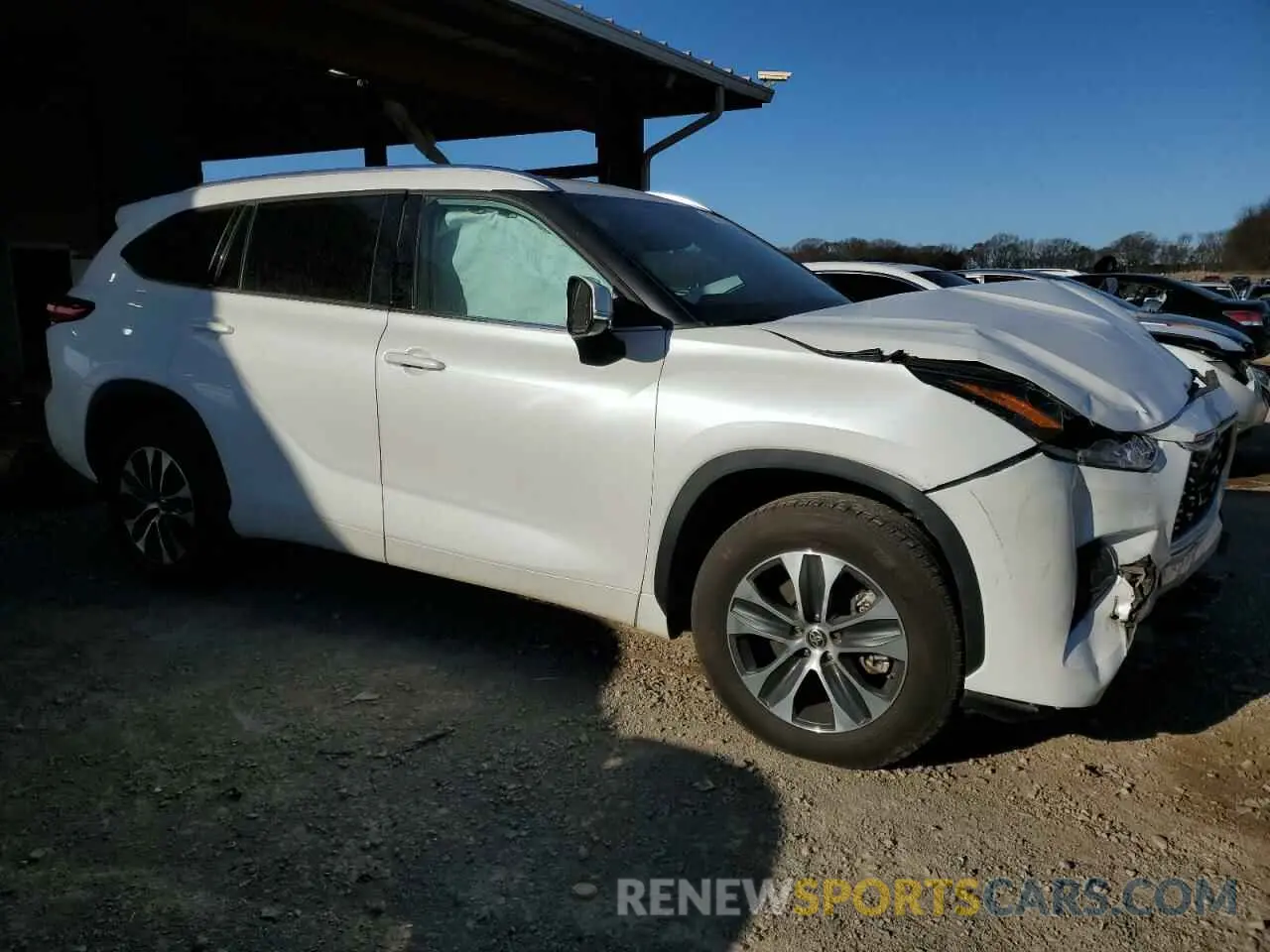 4 Фотография поврежденного автомобиля 5TDGZRAH2MS065366 TOYOTA HIGHLANDER 2021