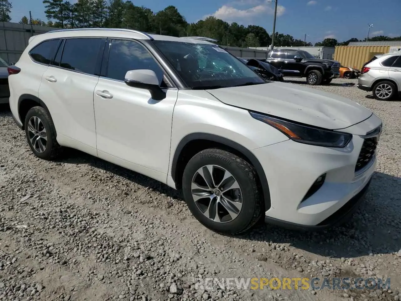 4 Фотография поврежденного автомобиля 5TDGZRAH2MS526288 TOYOTA HIGHLANDER 2021