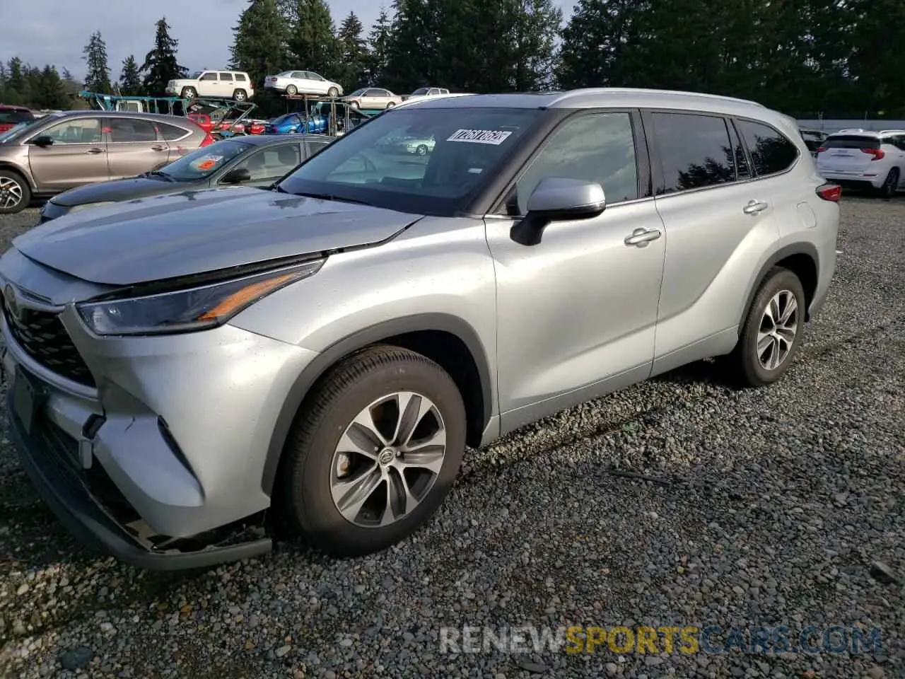 1 Фотография поврежденного автомобиля 5TDGZRAH3MS041321 TOYOTA HIGHLANDER 2021