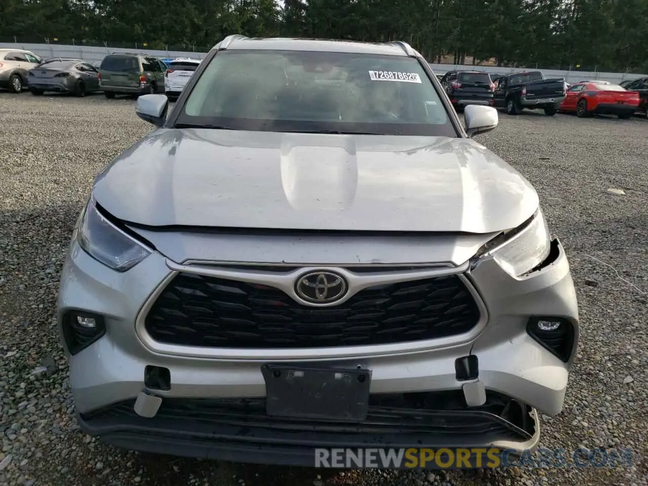 5 Фотография поврежденного автомобиля 5TDGZRAH3MS041321 TOYOTA HIGHLANDER 2021