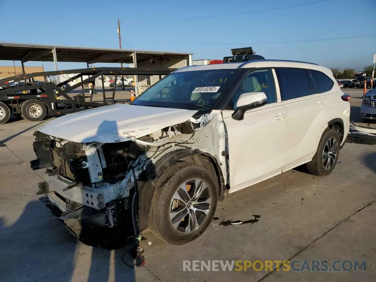 1 Фотография поврежденного автомобиля 5TDGZRAH3MS044266 TOYOTA HIGHLANDER 2021
