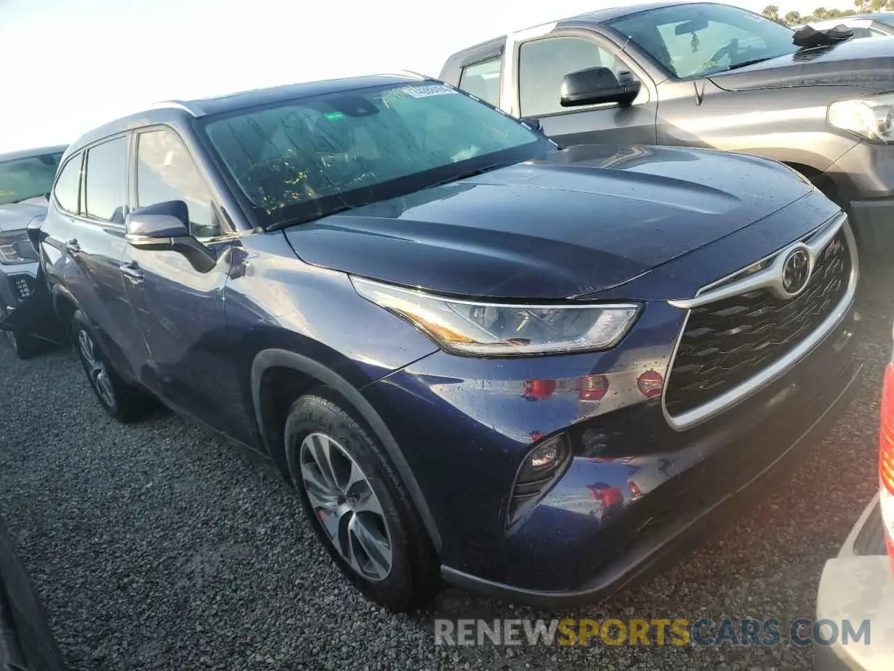 4 Photograph of a damaged car 5TDGZRAH3MS517857 TOYOTA HIGHLANDER 2021
