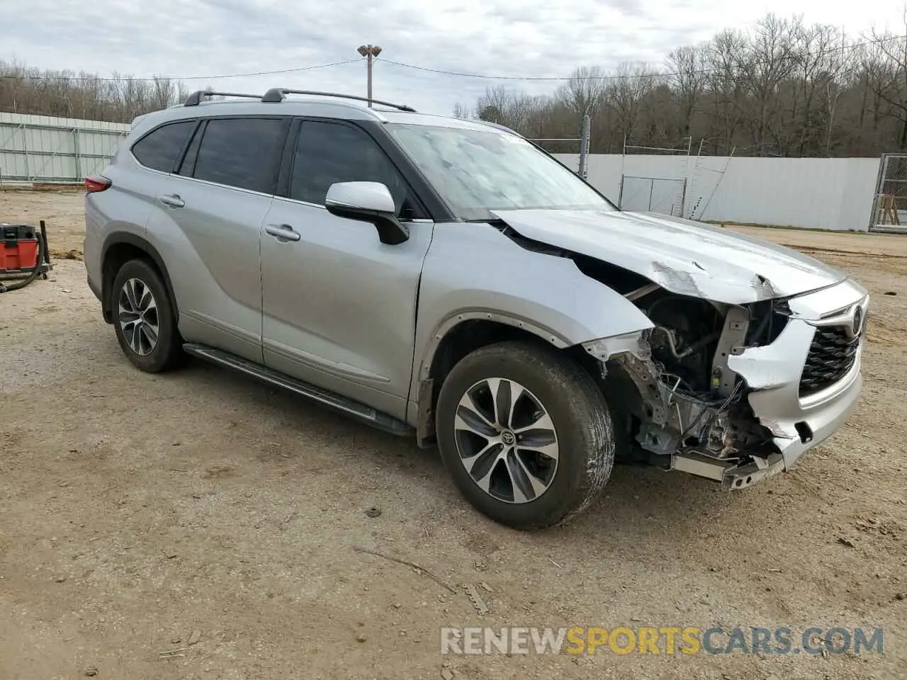 4 Фотография поврежденного автомобиля 5TDGZRAH4MS035253 TOYOTA HIGHLANDER 2021