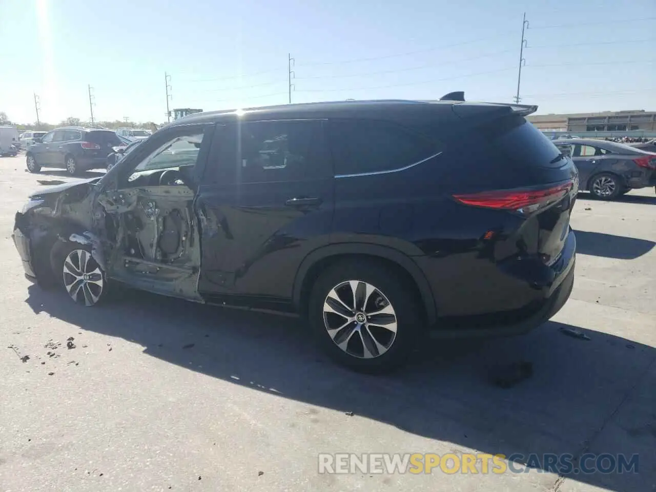 2 Фотография поврежденного автомобиля 5TDGZRAH5MS043992 TOYOTA HIGHLANDER 2021