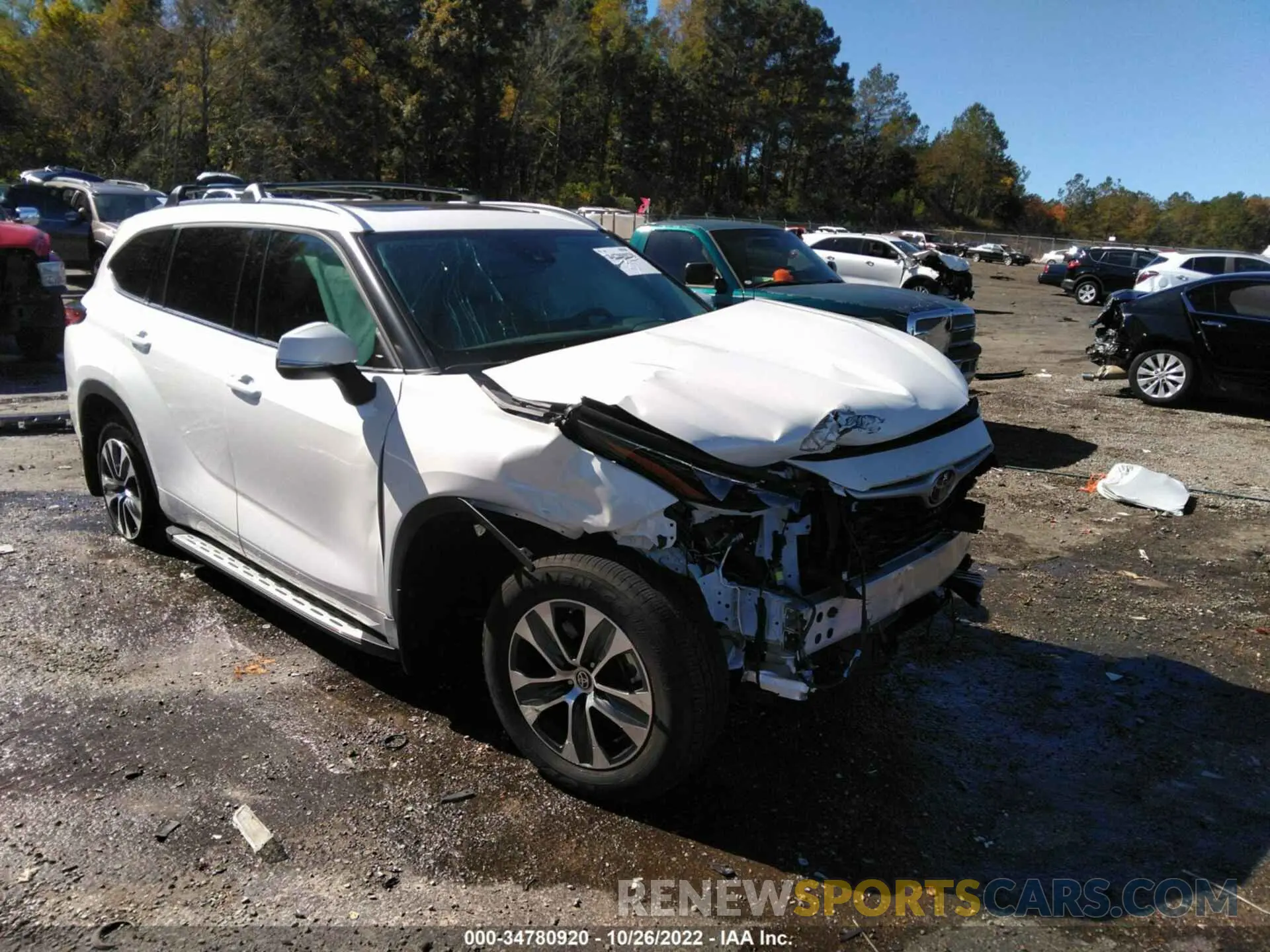 1 Фотография поврежденного автомобиля 5TDGZRAH5MS078774 TOYOTA HIGHLANDER 2021
