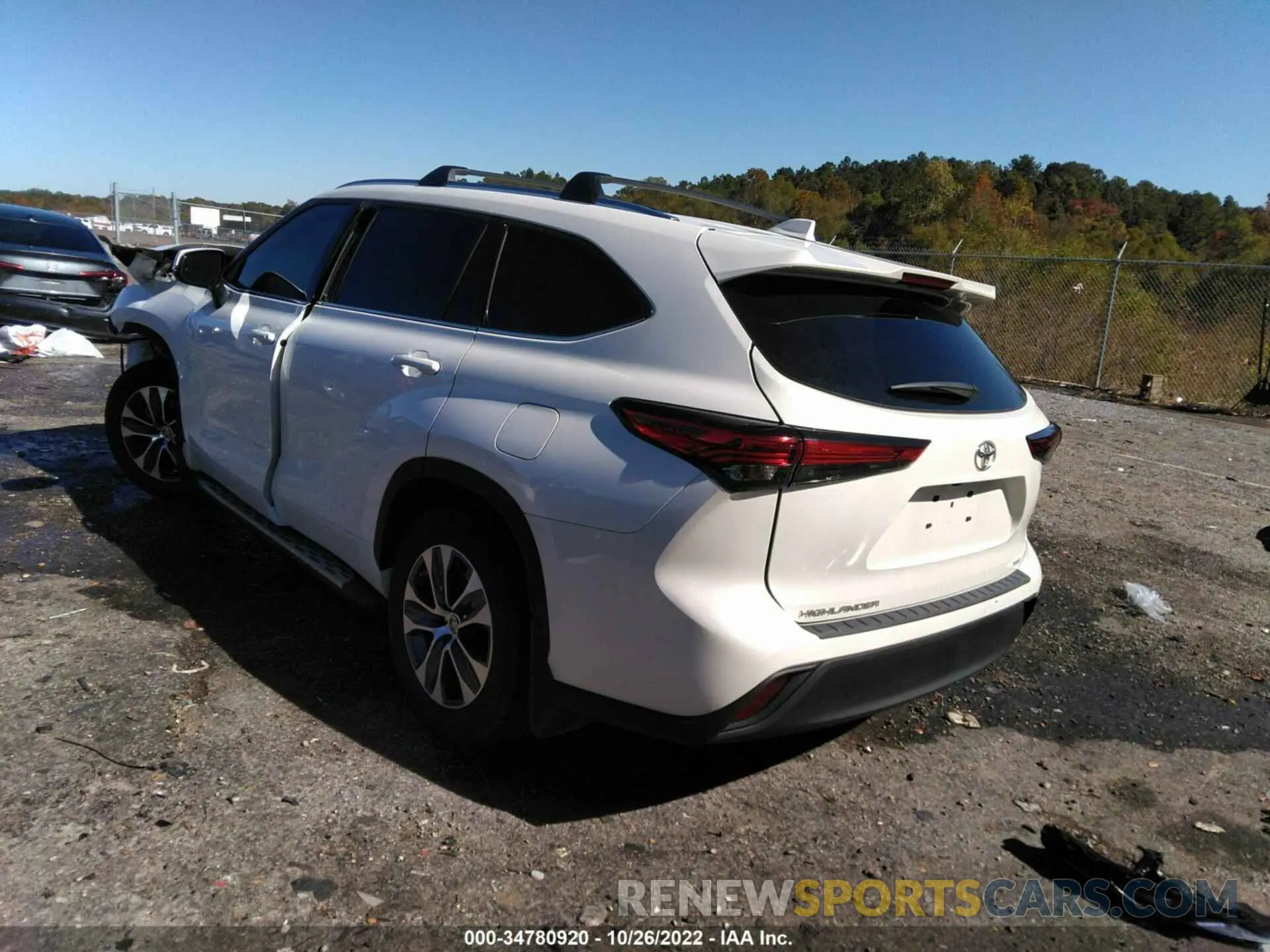3 Фотография поврежденного автомобиля 5TDGZRAH5MS078774 TOYOTA HIGHLANDER 2021