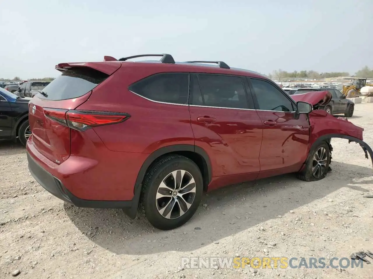 3 Photograph of a damaged car 5TDGZRAH5MS525569 TOYOTA HIGHLANDER 2021