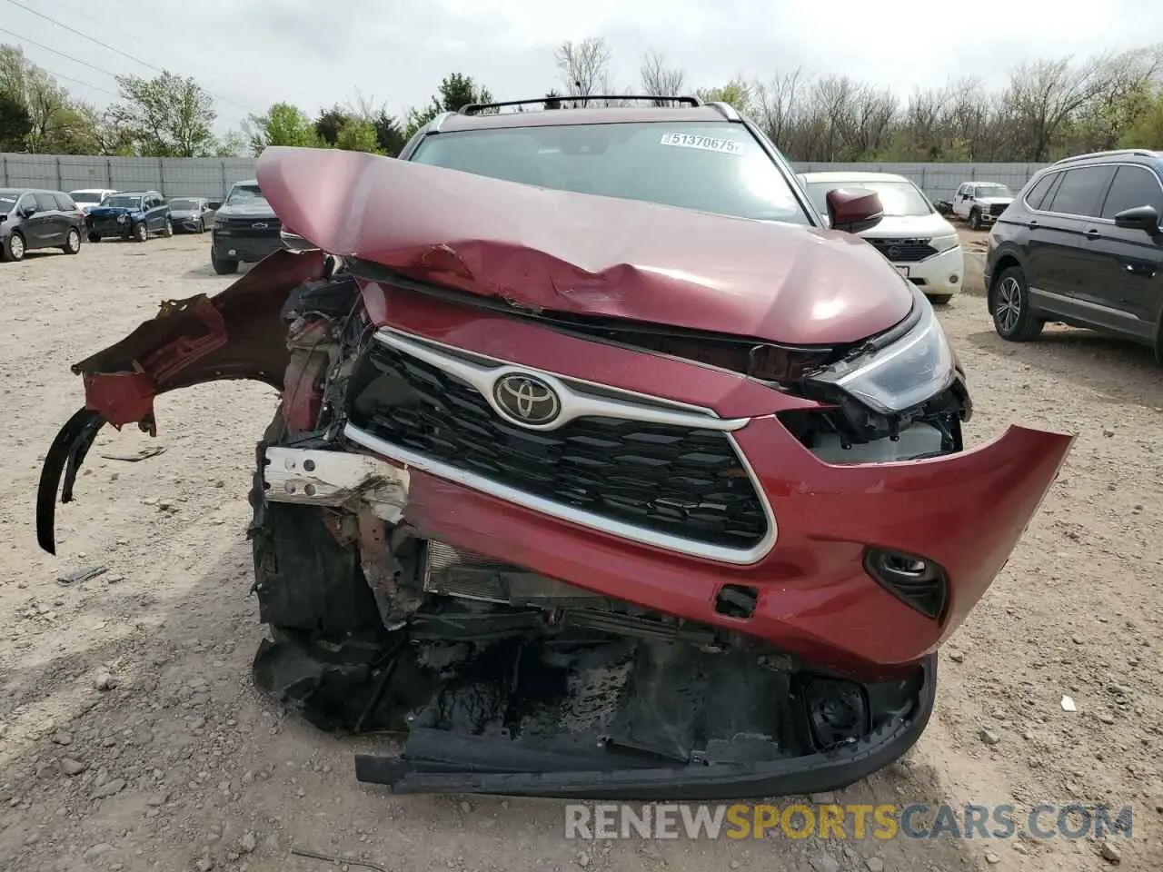 5 Photograph of a damaged car 5TDGZRAH5MS525569 TOYOTA HIGHLANDER 2021