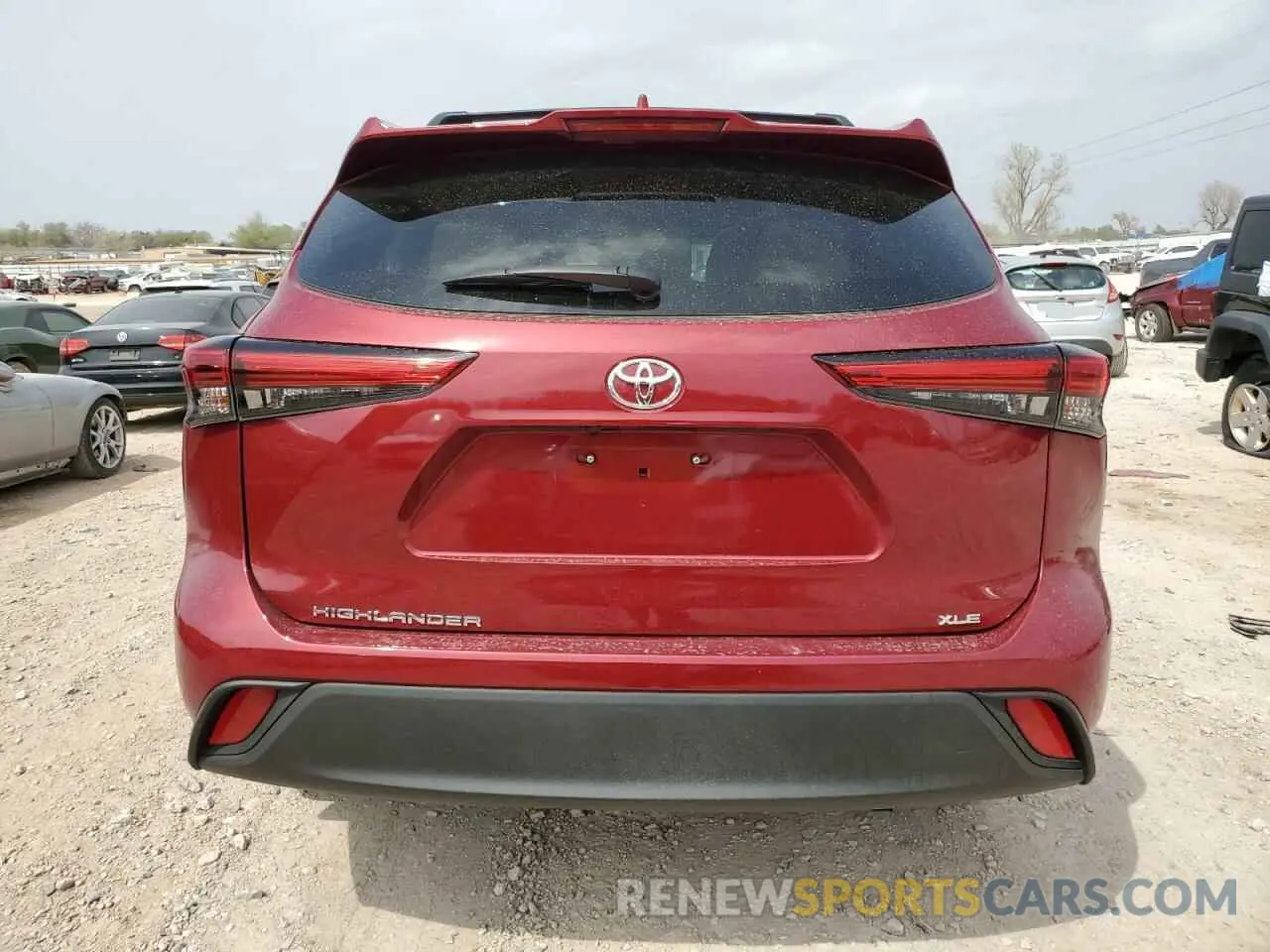 6 Photograph of a damaged car 5TDGZRAH5MS525569 TOYOTA HIGHLANDER 2021