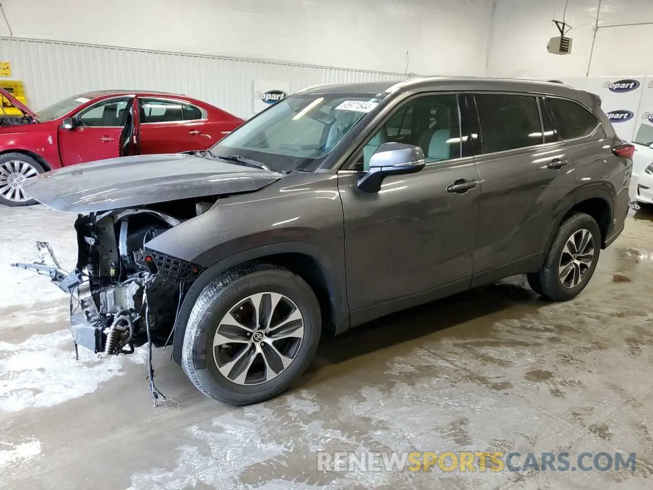 1 Фотография поврежденного автомобиля 5TDGZRAH6MS519330 TOYOTA HIGHLANDER 2021