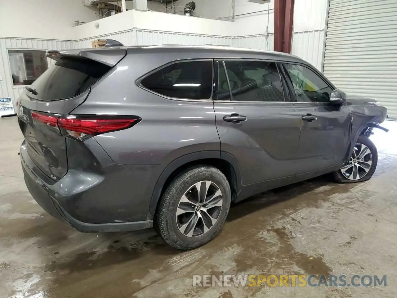 3 Фотография поврежденного автомобиля 5TDGZRAH6MS519330 TOYOTA HIGHLANDER 2021