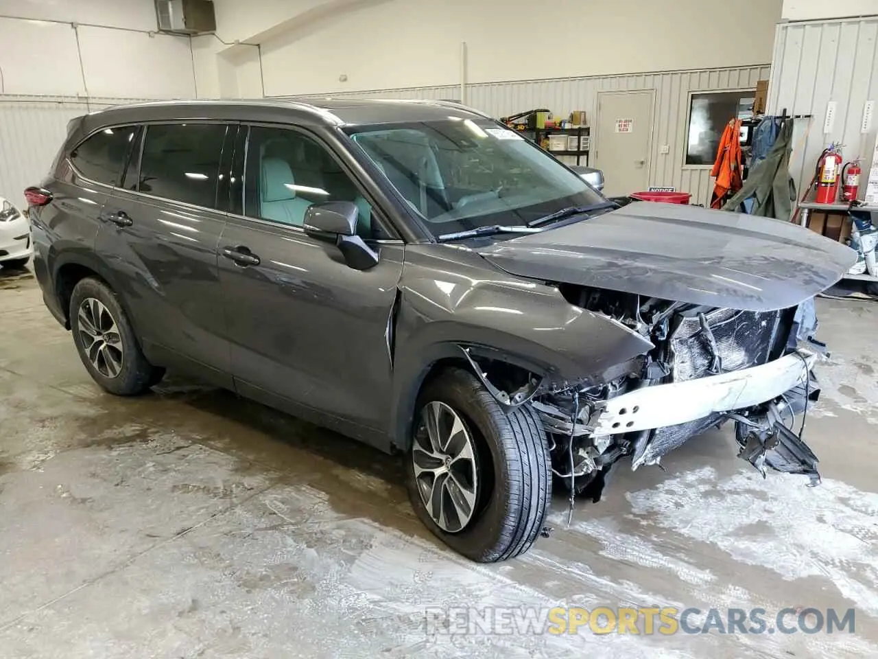 4 Фотография поврежденного автомобиля 5TDGZRAH6MS519330 TOYOTA HIGHLANDER 2021