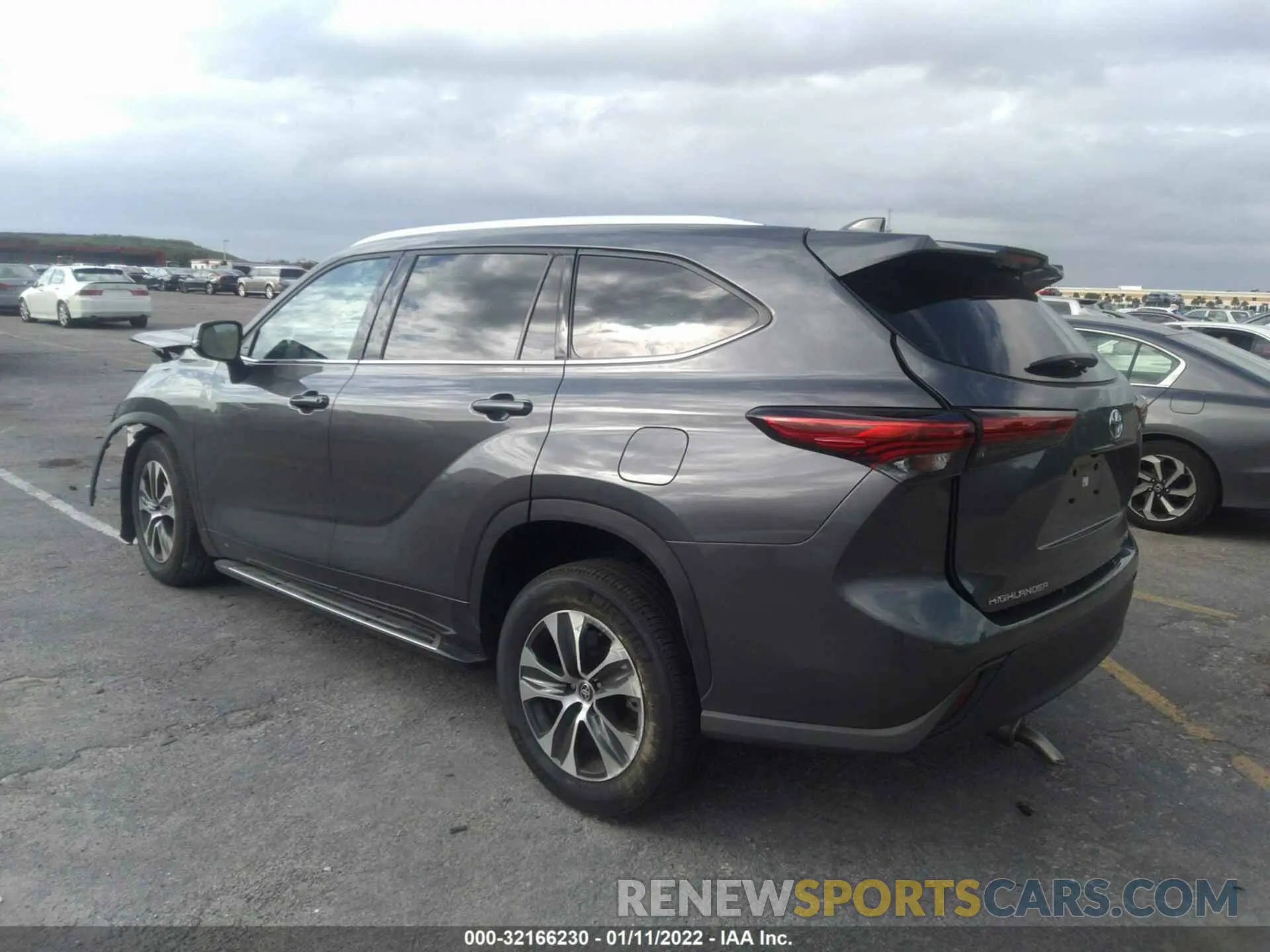 3 Фотография поврежденного автомобиля 5TDGZRAH6MS532157 TOYOTA HIGHLANDER 2021