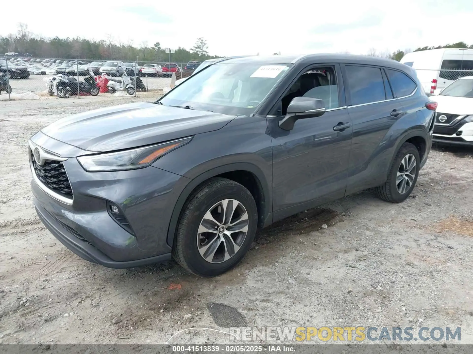 2 Фотография поврежденного автомобиля 5TDGZRAH7MS516632 TOYOTA HIGHLANDER 2021