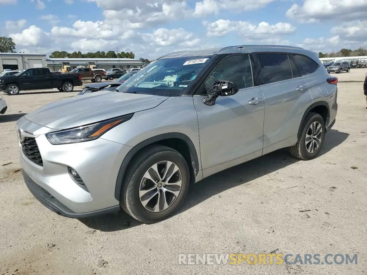 1 Photograph of a damaged car 5TDGZRAH8MS034980 TOYOTA HIGHLANDER 2021