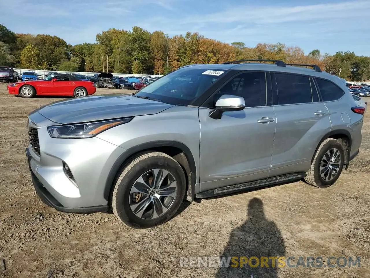 1 Photograph of a damaged car 5TDGZRAH9MS054235 TOYOTA HIGHLANDER 2021