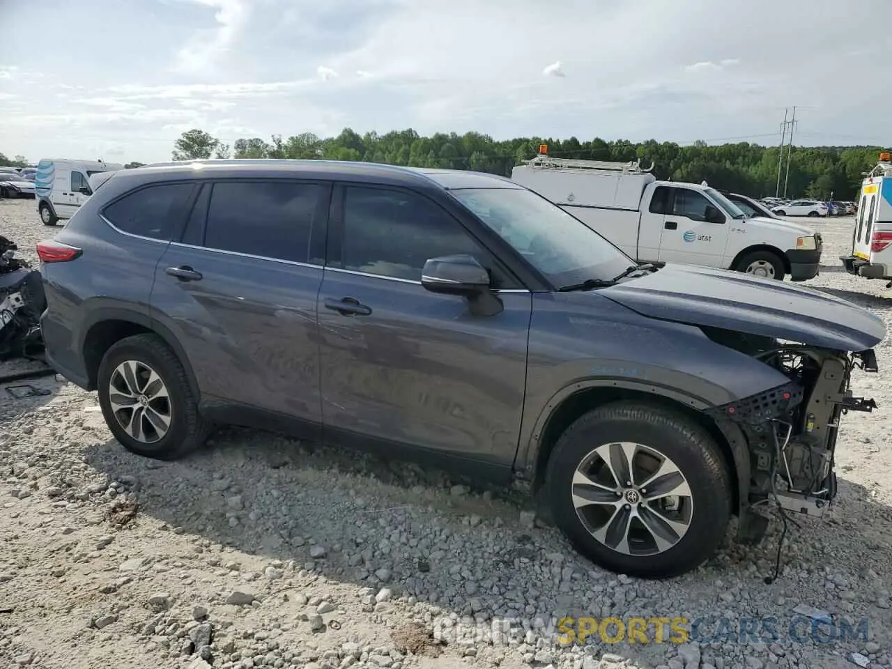 4 Фотография поврежденного автомобиля 5TDGZRAH9MS056034 TOYOTA HIGHLANDER 2021