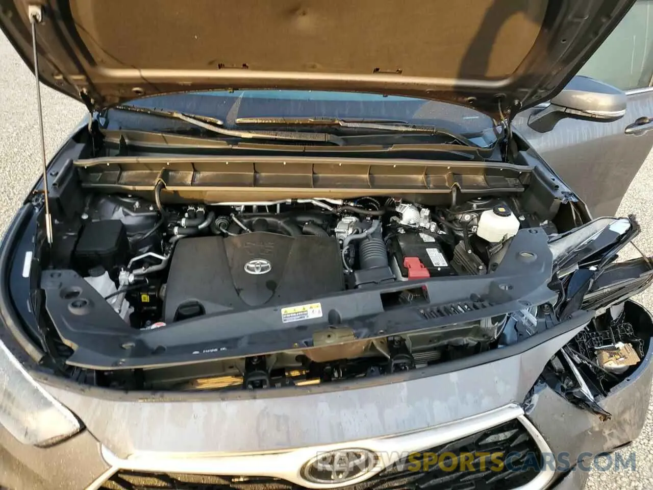 12 Фотография поврежденного автомобиля 5TDGZRAH9MS081080 TOYOTA HIGHLANDER 2021