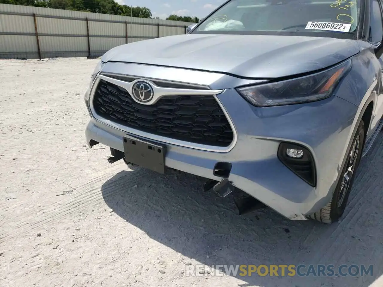 9 Photograph of a damaged car 5TDGZRAH9MS081788 TOYOTA HIGHLANDER 2021
