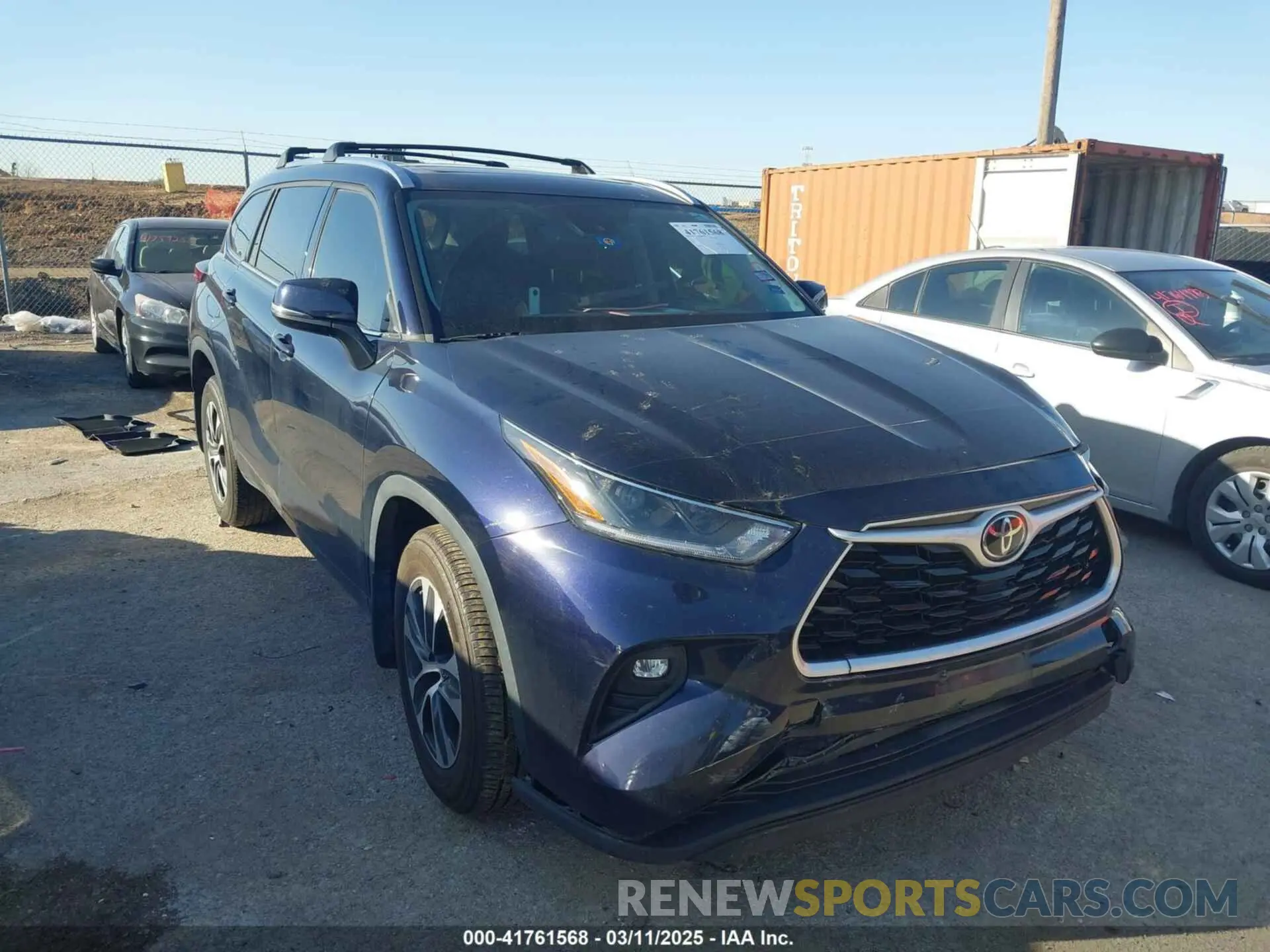 1 Фотография поврежденного автомобиля 5TDGZRAHXMS538009 TOYOTA HIGHLANDER 2021