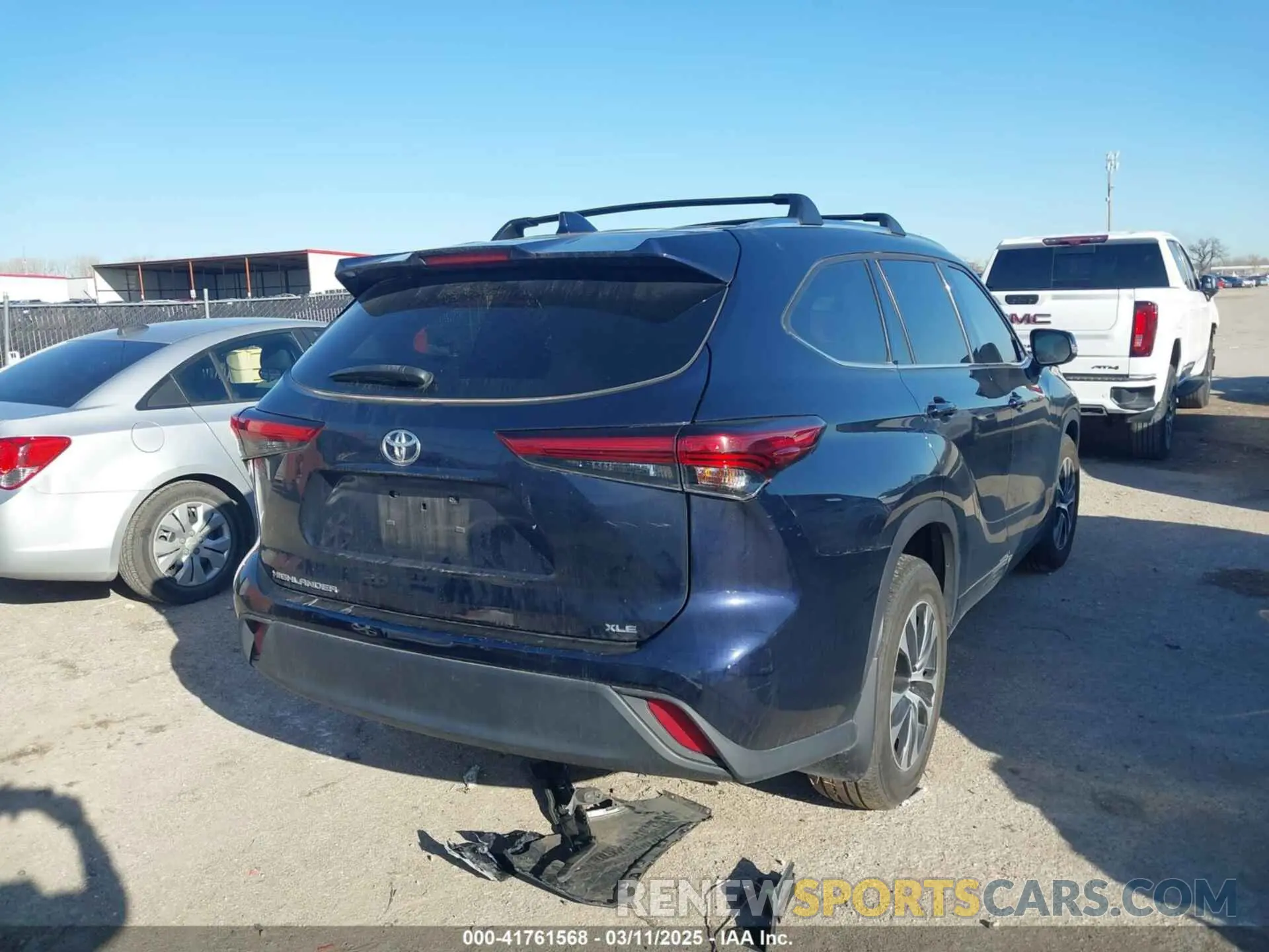 4 Фотография поврежденного автомобиля 5TDGZRAHXMS538009 TOYOTA HIGHLANDER 2021