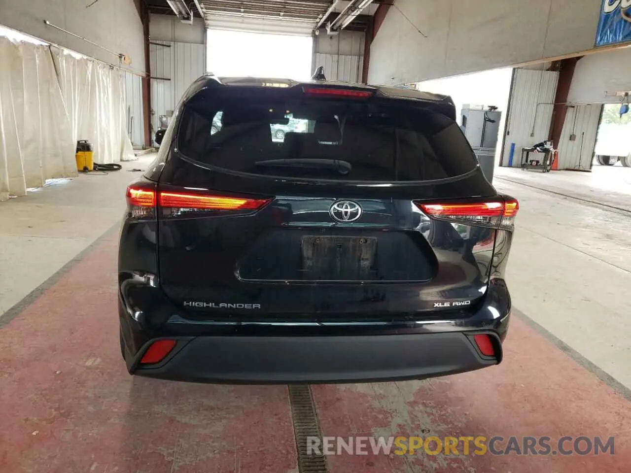6 Photograph of a damaged car 5TDGZRBH0MS083444 TOYOTA HIGHLANDER 2021