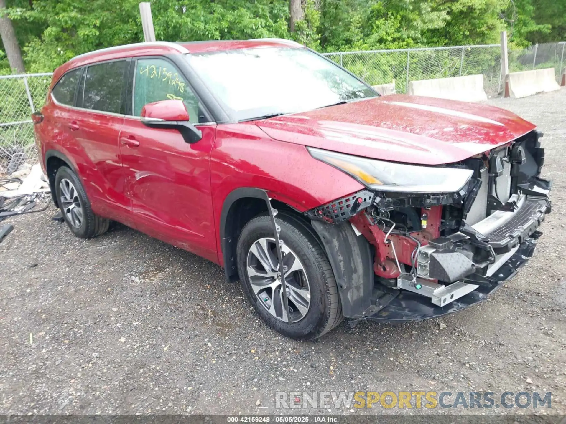 1 Фотография поврежденного автомобиля 5TDGZRBH0MS132061 TOYOTA HIGHLANDER 2021