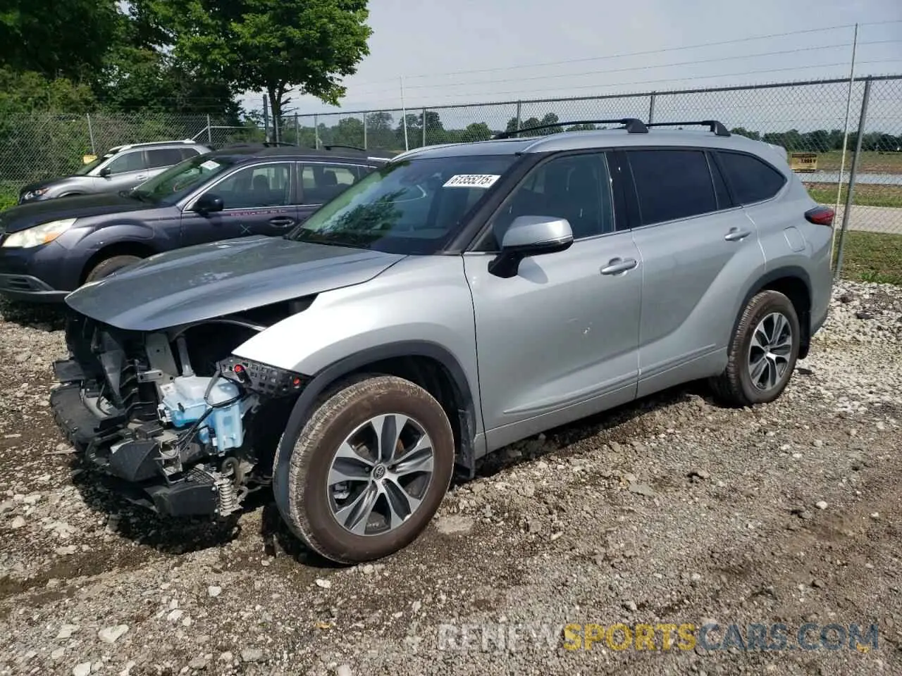 1 Photograph of a damaged car 5TDGZRBH0MS138927 TOYOTA HIGHLANDER 2021