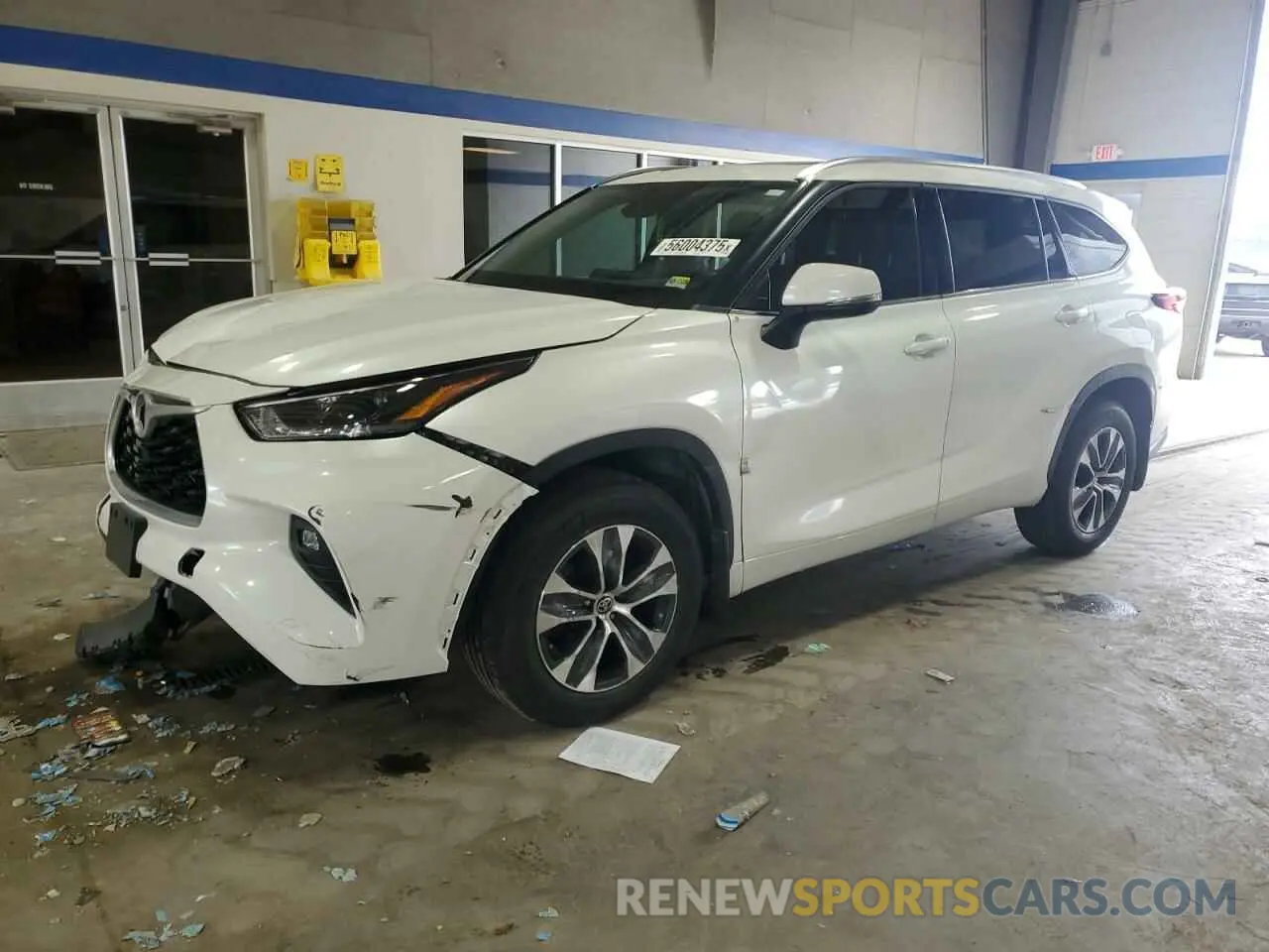 1 Photograph of a damaged car 5TDGZRBH1MS057578 TOYOTA HIGHLANDER 2021