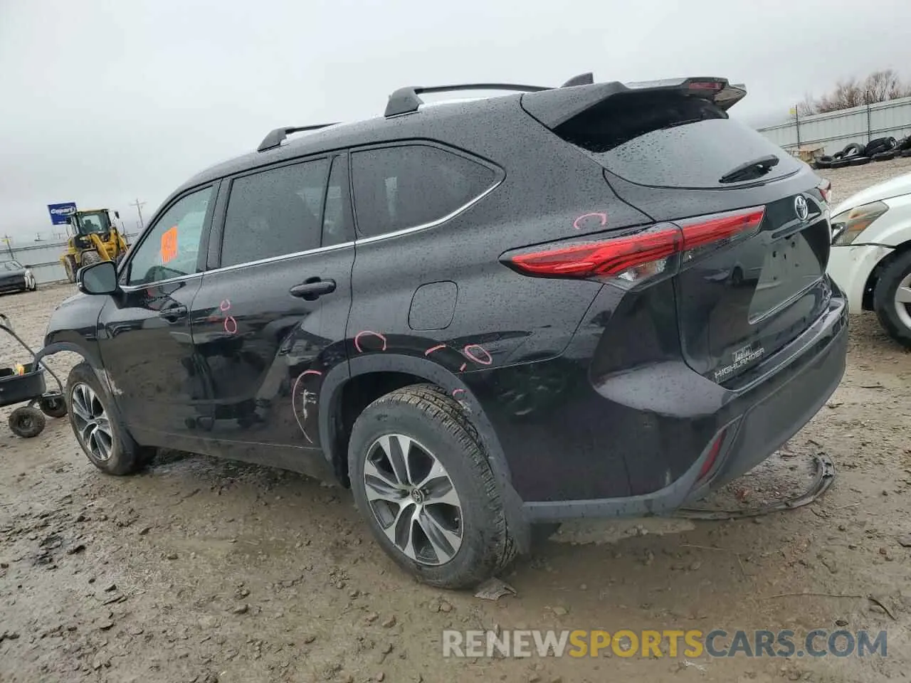 2 Фотография поврежденного автомобиля 5TDGZRBH1MS059637 TOYOTA HIGHLANDER 2021