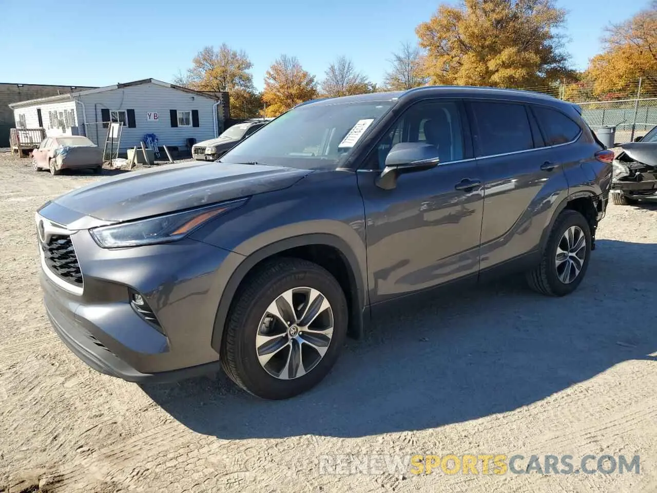1 Photograph of a damaged car 5TDGZRBH1MS540049 TOYOTA HIGHLANDER 2021