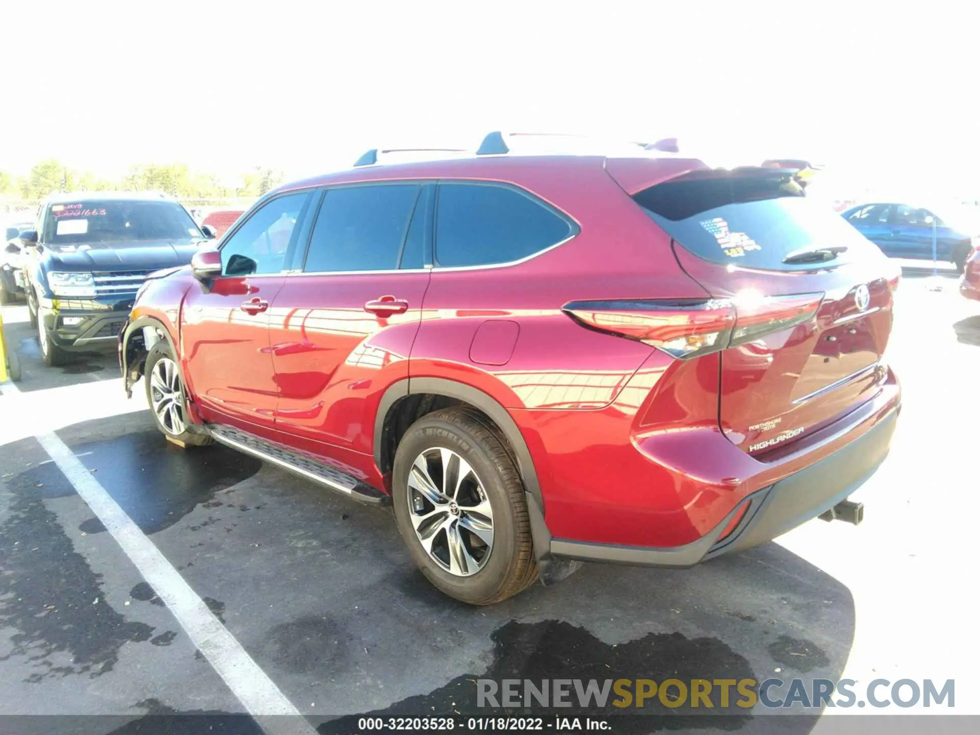 3 Фотография поврежденного автомобиля 5TDGZRBH2MS151078 TOYOTA HIGHLANDER 2021