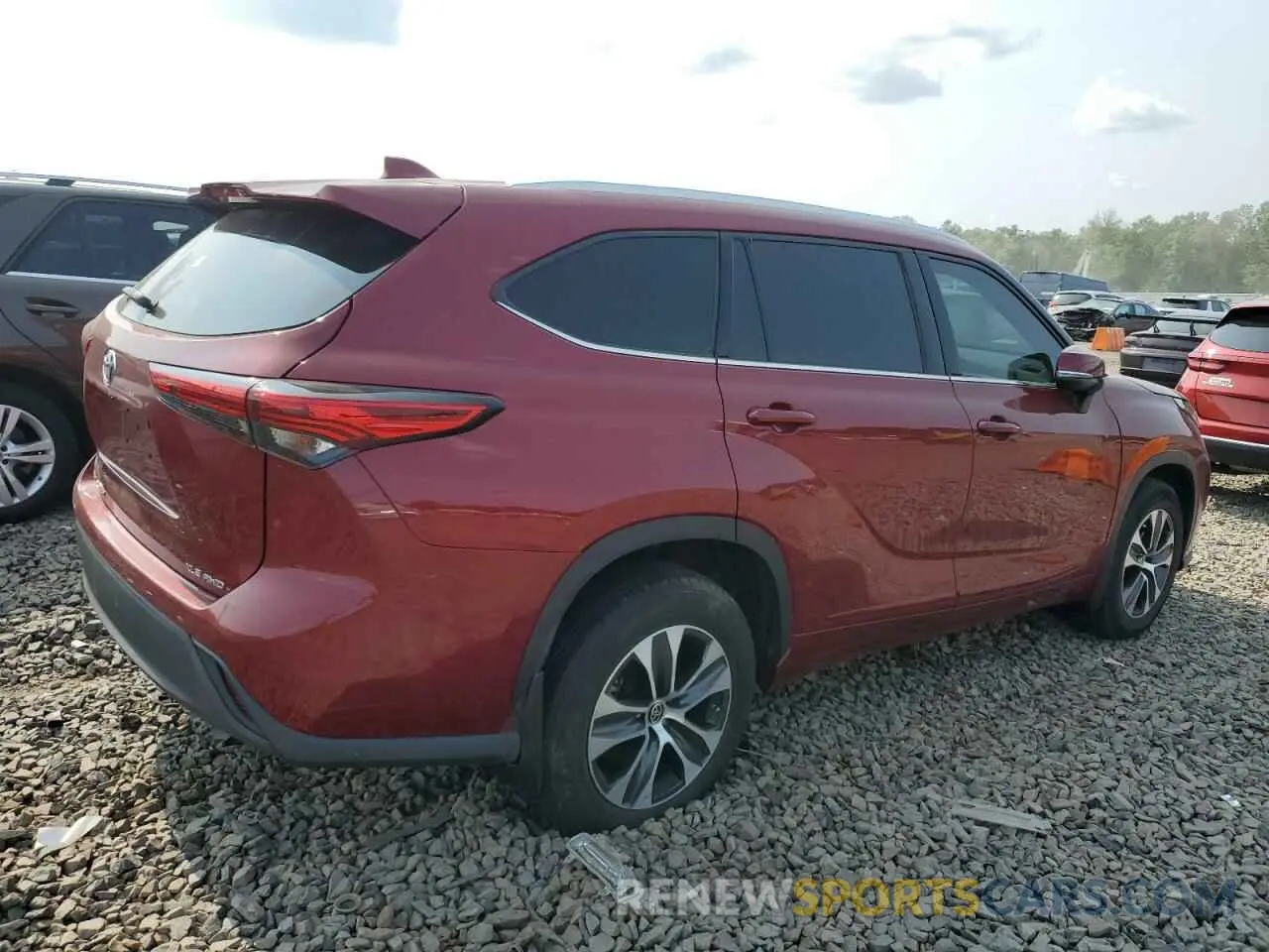 3 Photograph of a damaged car 5TDGZRBH3MS062541 TOYOTA HIGHLANDER 2021