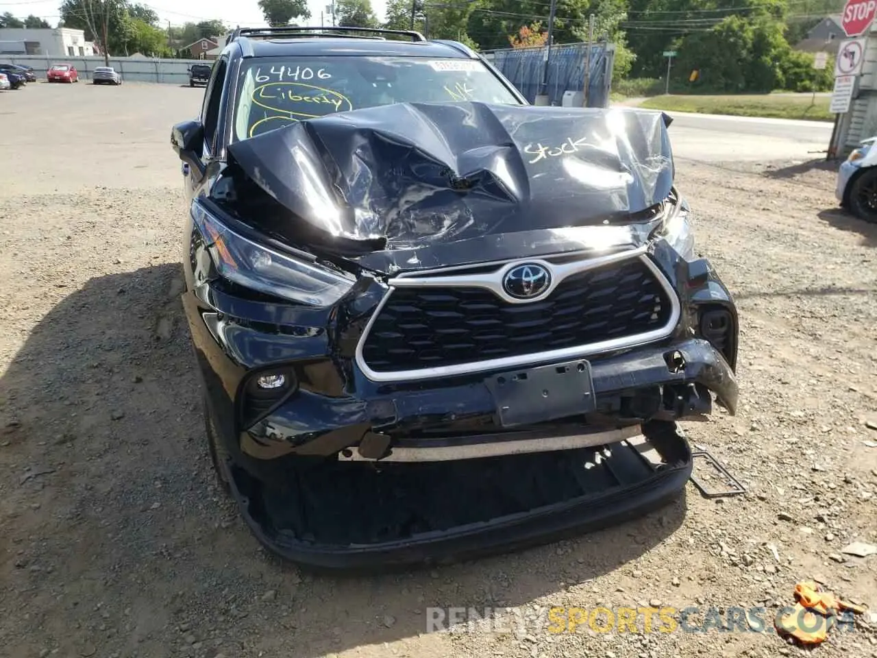 9 Фотография поврежденного автомобиля 5TDGZRBH3MS071997 TOYOTA HIGHLANDER 2021