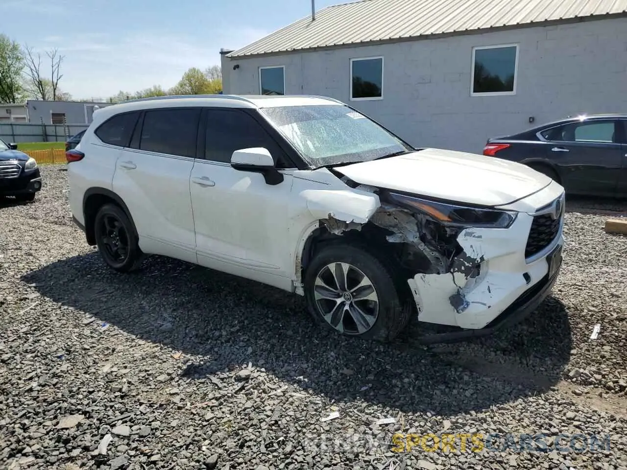 4 Photograph of a damaged car 5TDGZRBH4MS526713 TOYOTA HIGHLANDER 2021