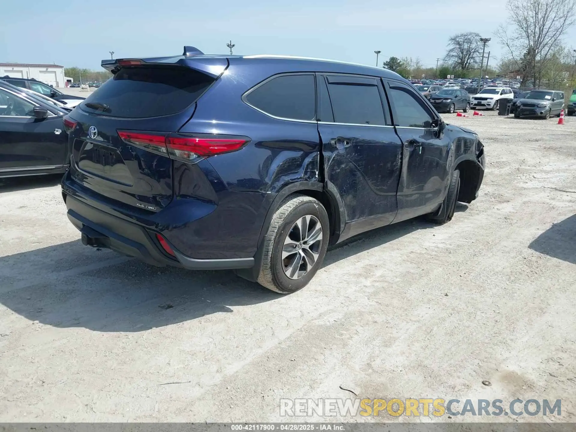 4 Фотография поврежденного автомобиля 5TDGZRBH4MS543611 TOYOTA HIGHLANDER 2021