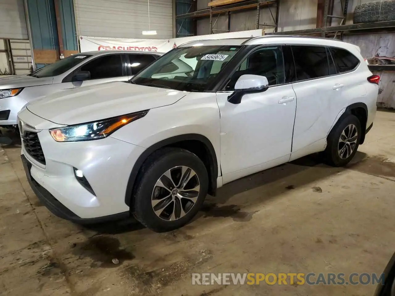 1 Photograph of a damaged car 5TDGZRBH5MS069605 TOYOTA HIGHLANDER 2021