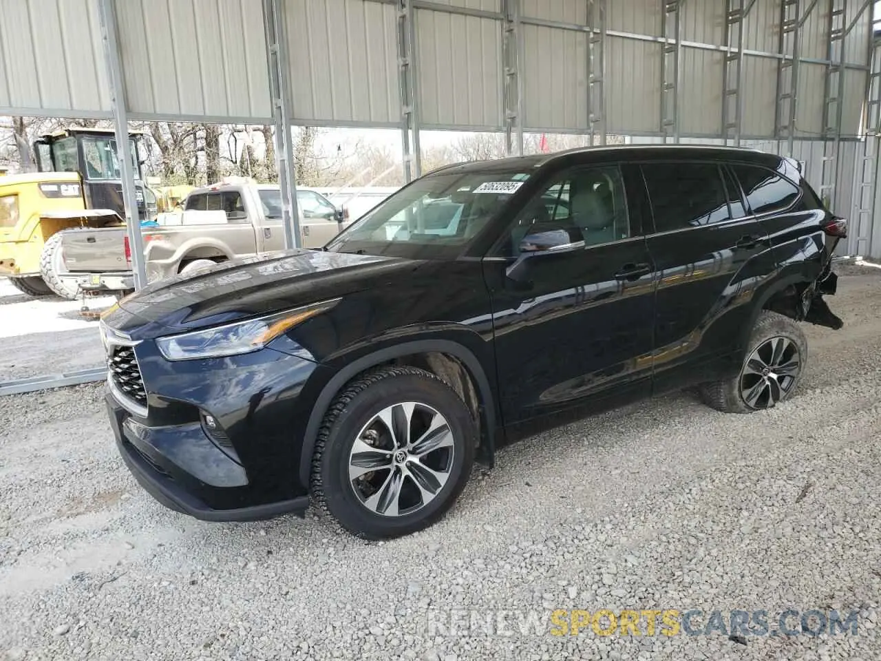 1 Photograph of a damaged car 5TDGZRBH5MS084881 TOYOTA HIGHLANDER 2021