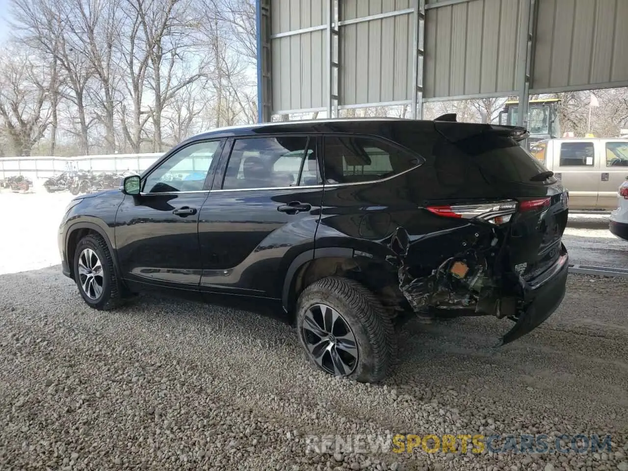 2 Photograph of a damaged car 5TDGZRBH5MS084881 TOYOTA HIGHLANDER 2021