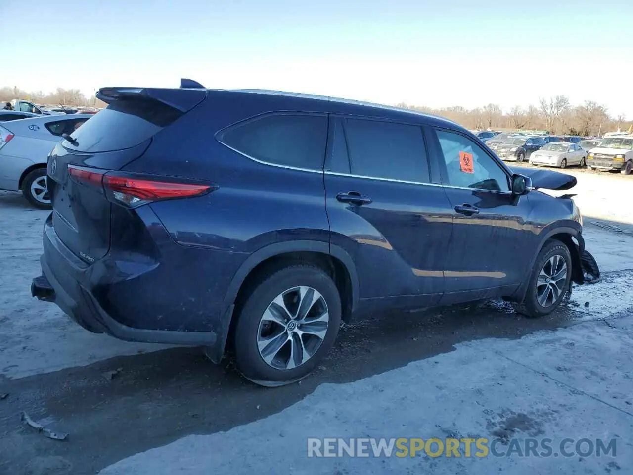 3 Photograph of a damaged car 5TDGZRBH5MS107592 TOYOTA HIGHLANDER 2021