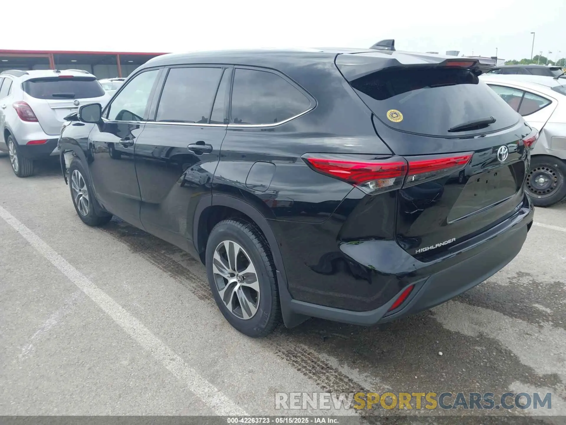 3 Photograph of a damaged car 5TDGZRBH5MS160549 TOYOTA HIGHLANDER 2021