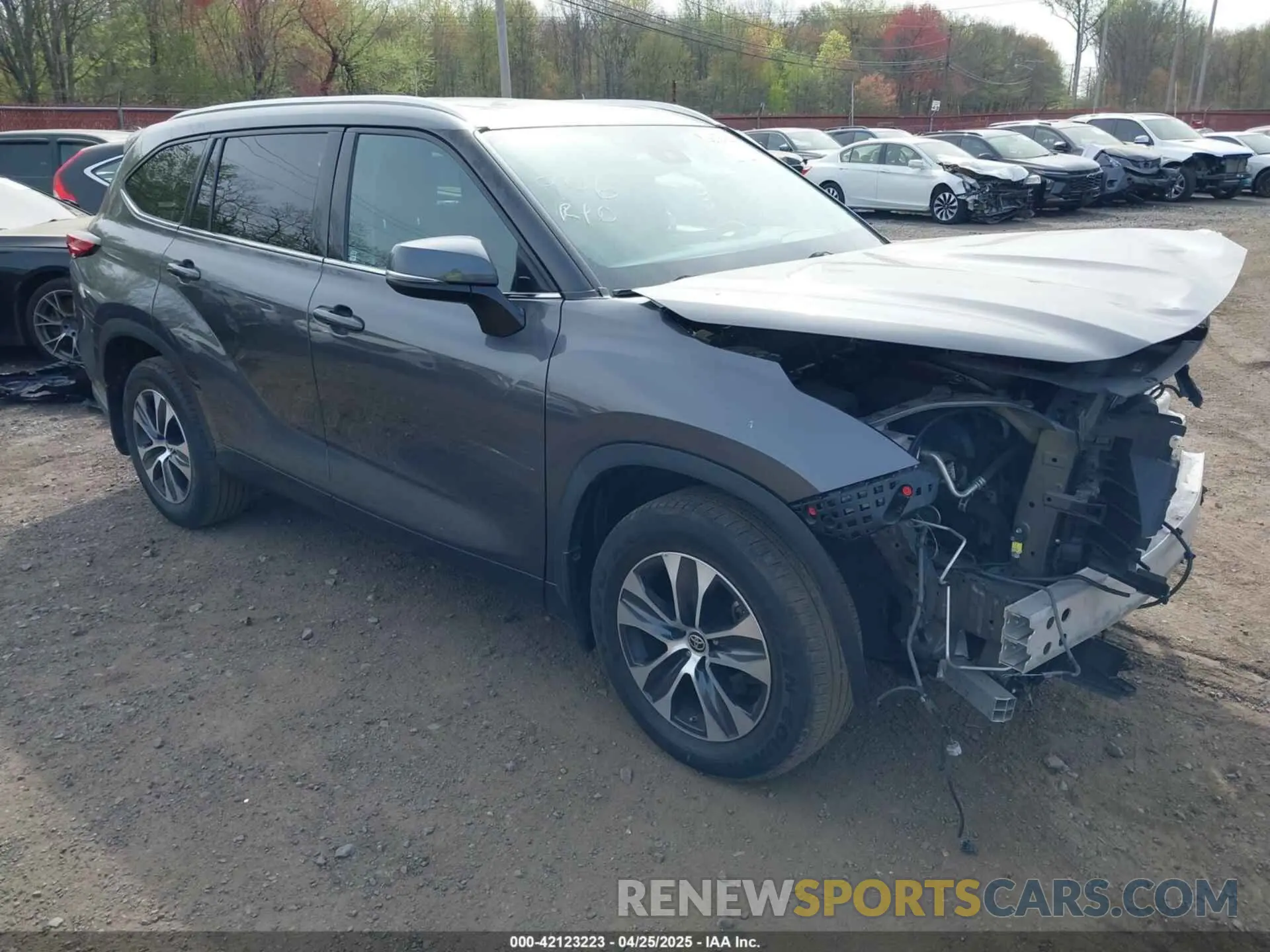 1 Фотография поврежденного автомобиля 5TDGZRBH6MS075994 TOYOTA HIGHLANDER 2021