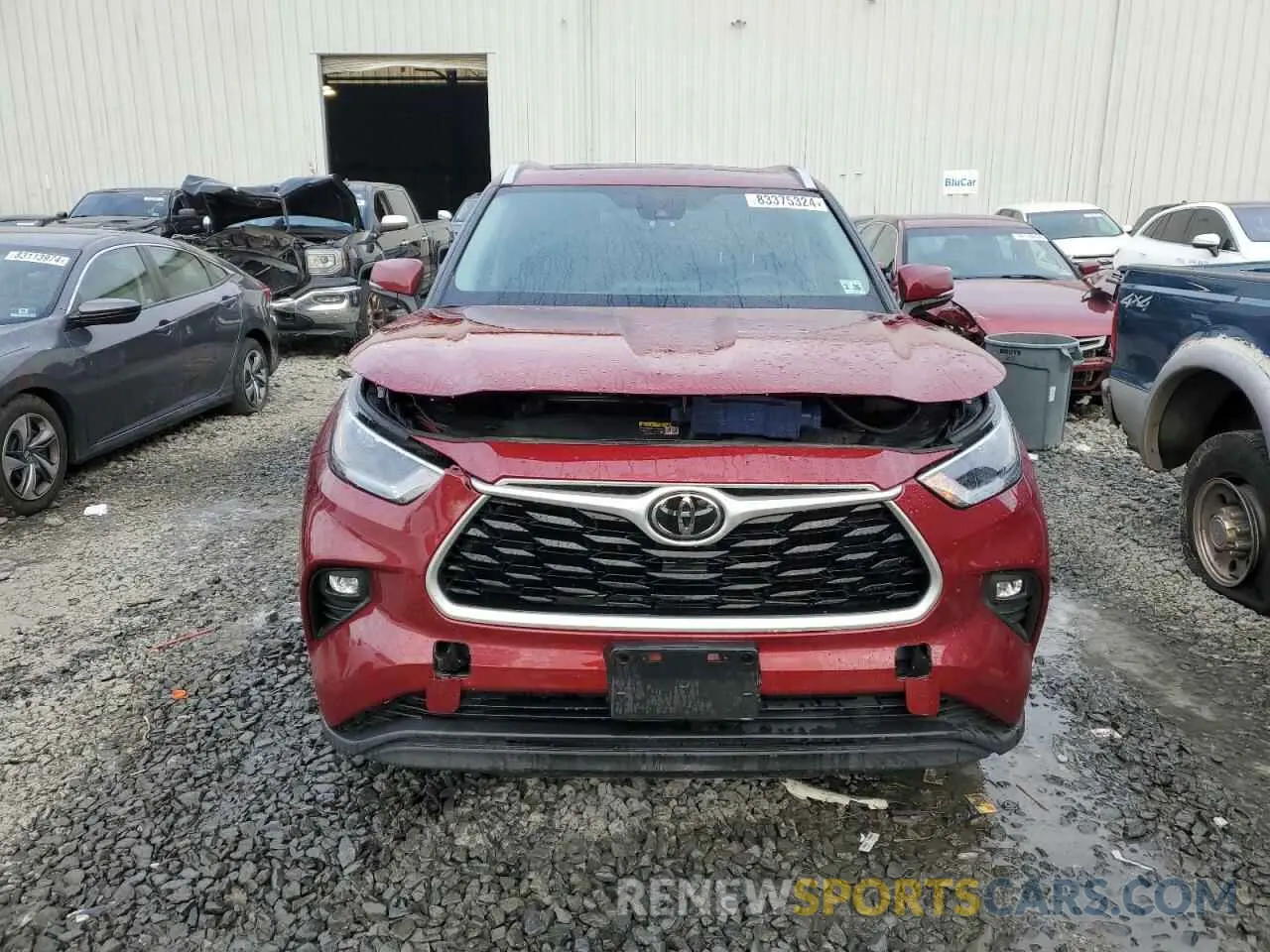 5 Фотография поврежденного автомобиля 5TDGZRBH6MS528835 TOYOTA HIGHLANDER 2021