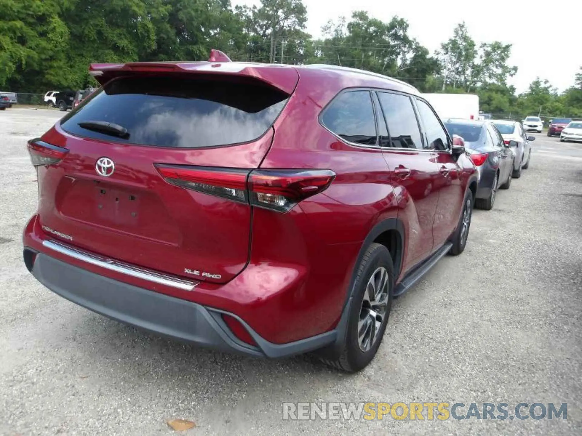 4 Фотография поврежденного автомобиля 5TDGZRBH6MS554982 TOYOTA HIGHLANDER 2021