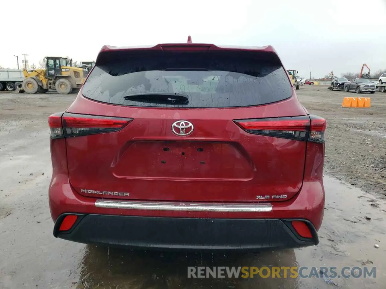 6 Photograph of a damaged car 5TDGZRBH7MS058122 TOYOTA HIGHLANDER 2021